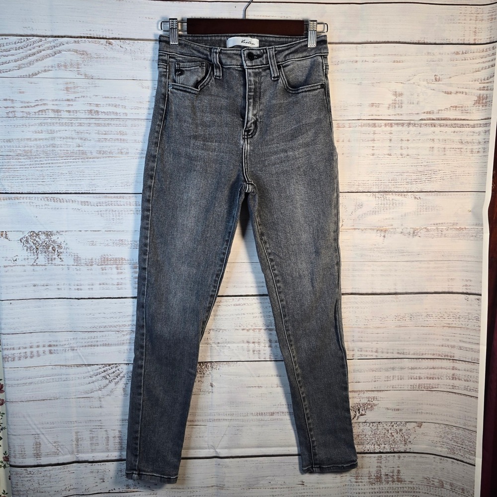 Kancan Gray Wash High Rise Skinny‎ Jeans Size 5/26 Stretch Denim